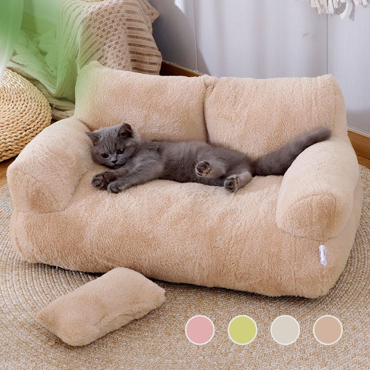 Cat Comfortable Plush Bed Warm Sofa